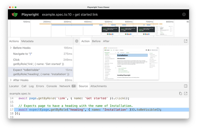 trace viewer debugging